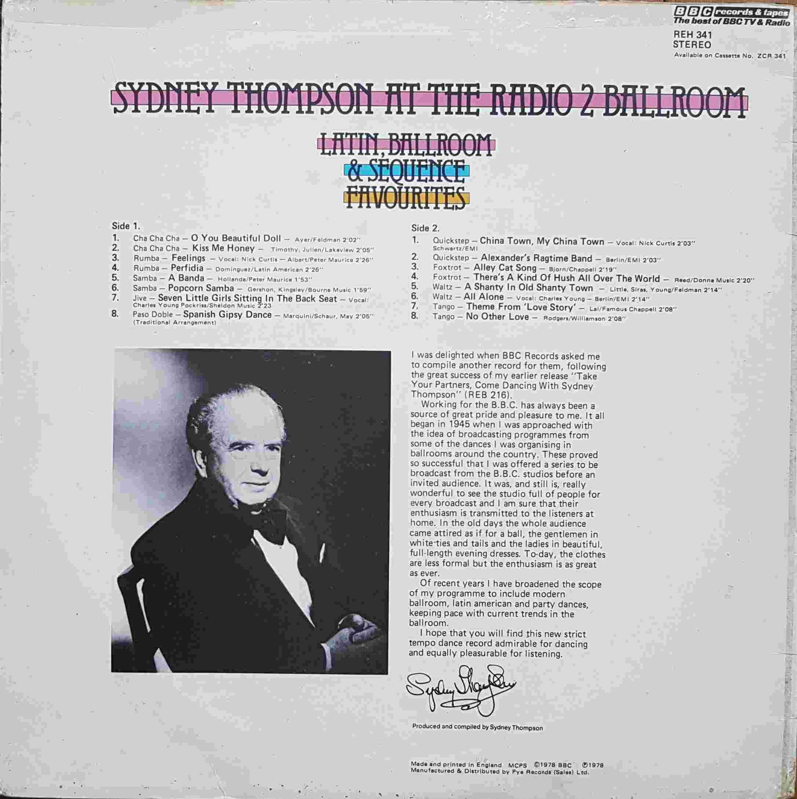 Back cover of REH 341